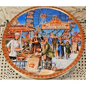 Jacobsen's Bakery Butter Cookie Collectible Tin Product of Denmark (Empty)
